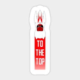 Speed Racer To The Top Sticker